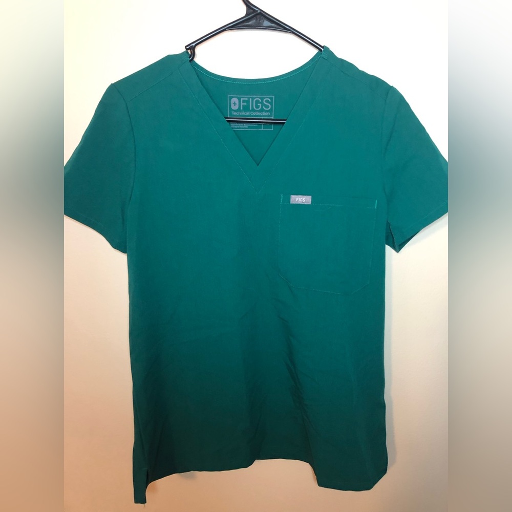Green Figs Scrub Top, XS